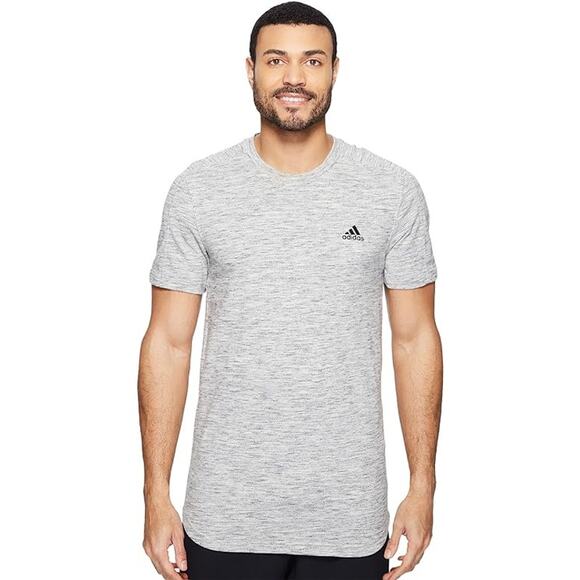 adidas Other - Adidas Pique T-Shirt Tee Gray Midweight Short Sleeve Active Size Mens Small Crew